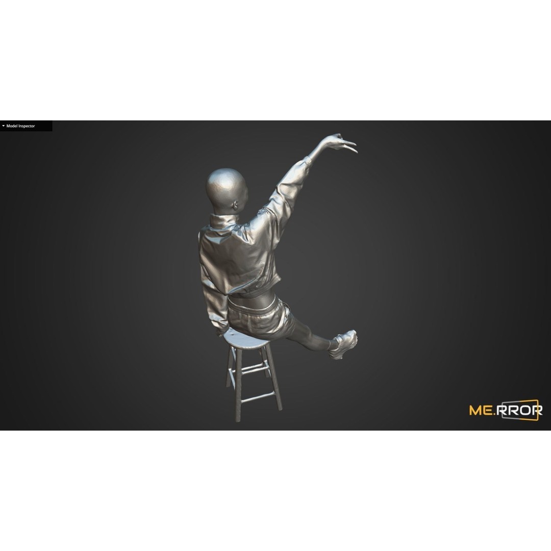 Asian Woman 3D Model – Scanned Realistic Character, FBX, OBJ - View 3
