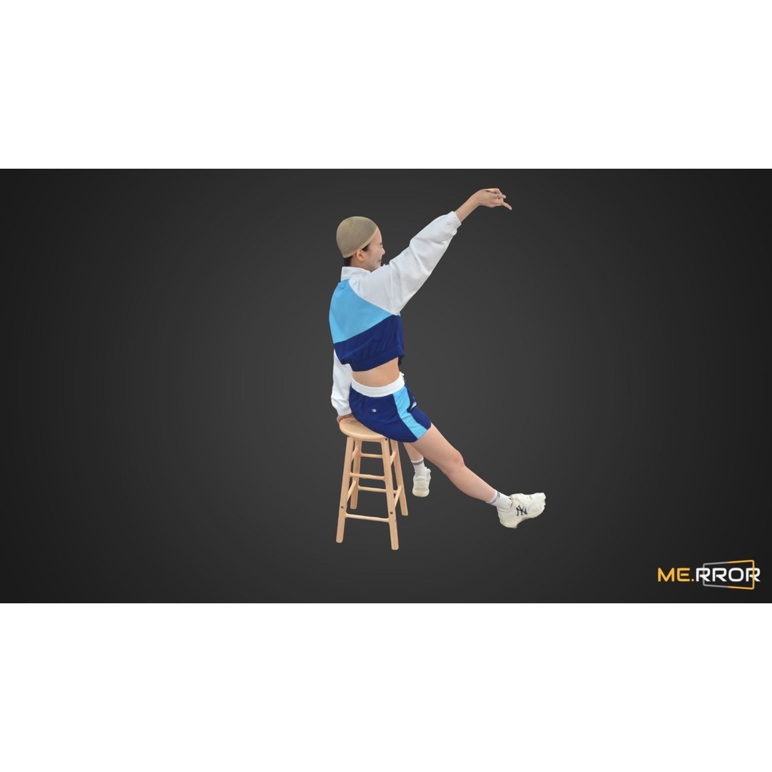 Asian Woman 3D Model – Scanned Realistic Character, FBX, OBJ - View 7