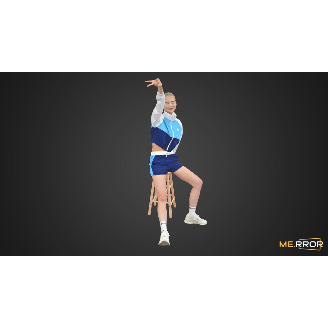 Asian Woman 3D Model – Scanned Realistic Character, FBX, OBJ - View 8