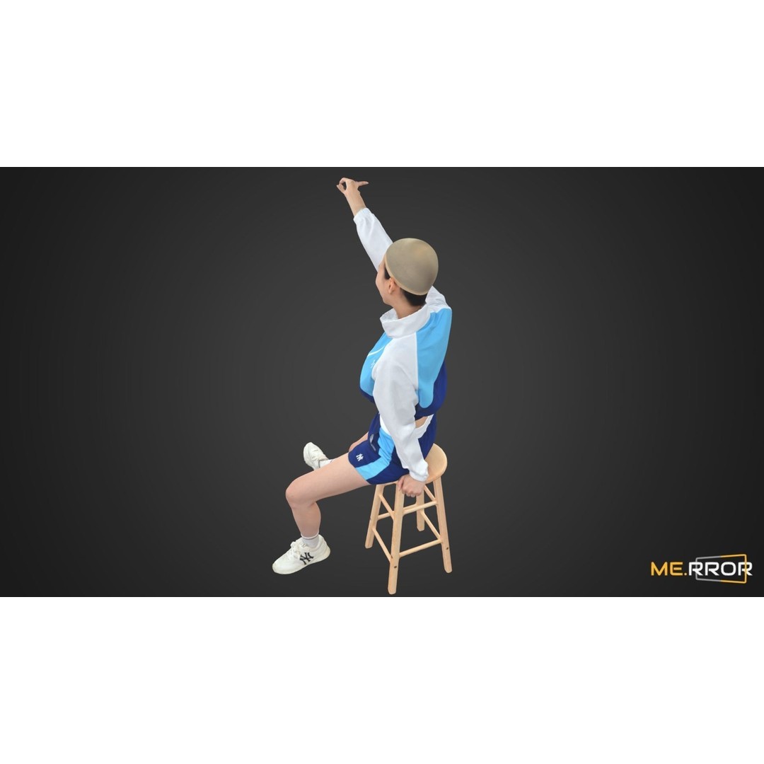 Asian Woman 3D Model – Scanned Realistic Character, FBX, OBJ - View 9