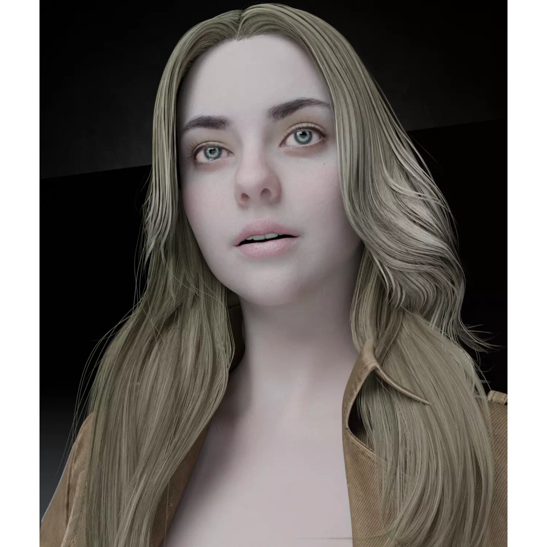 Female 3D Model – Attack on Titan Rigged Character, PBR 8K - View 37