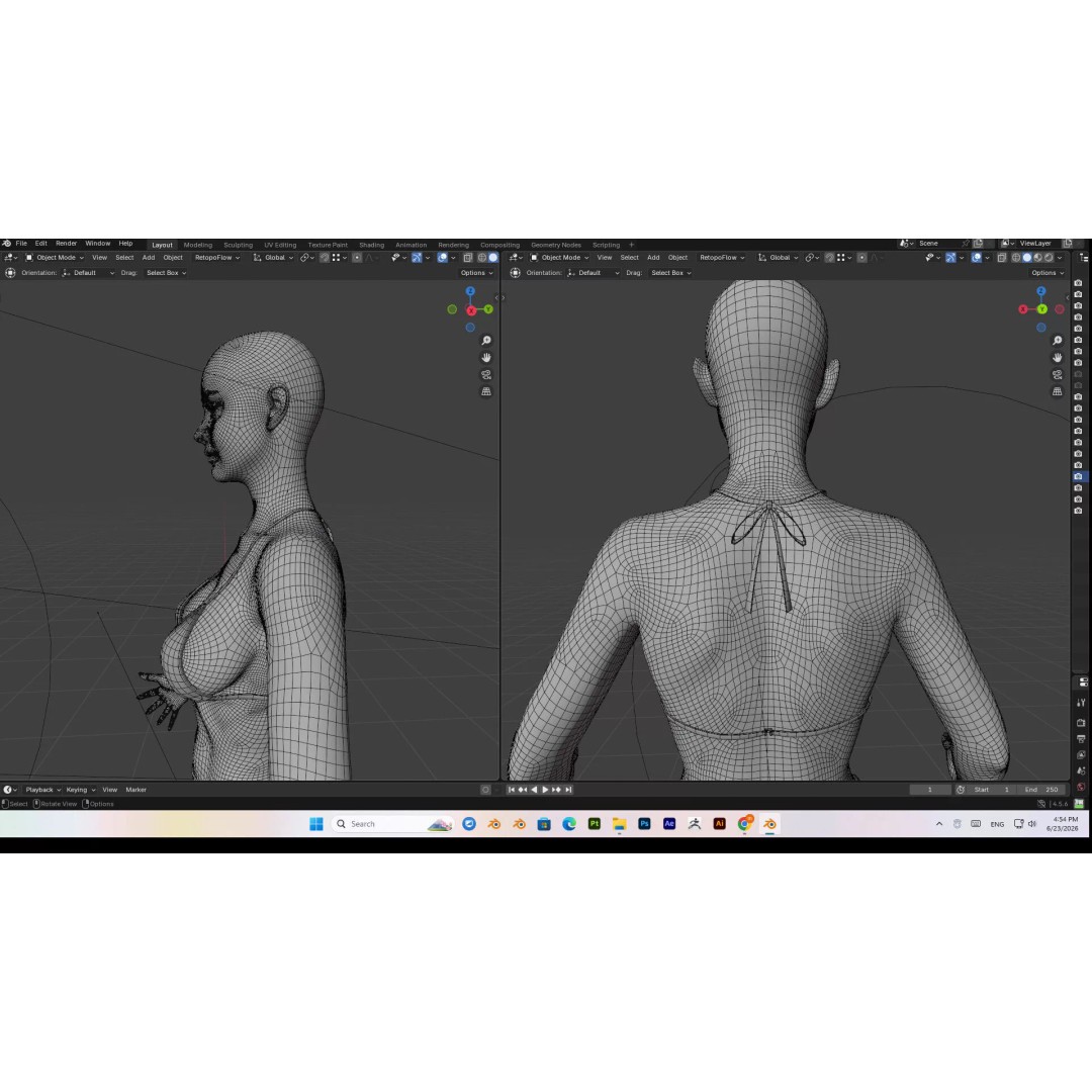 Female 3D Model – Attack on Titan Rigged Character, PBR 8K - View 61