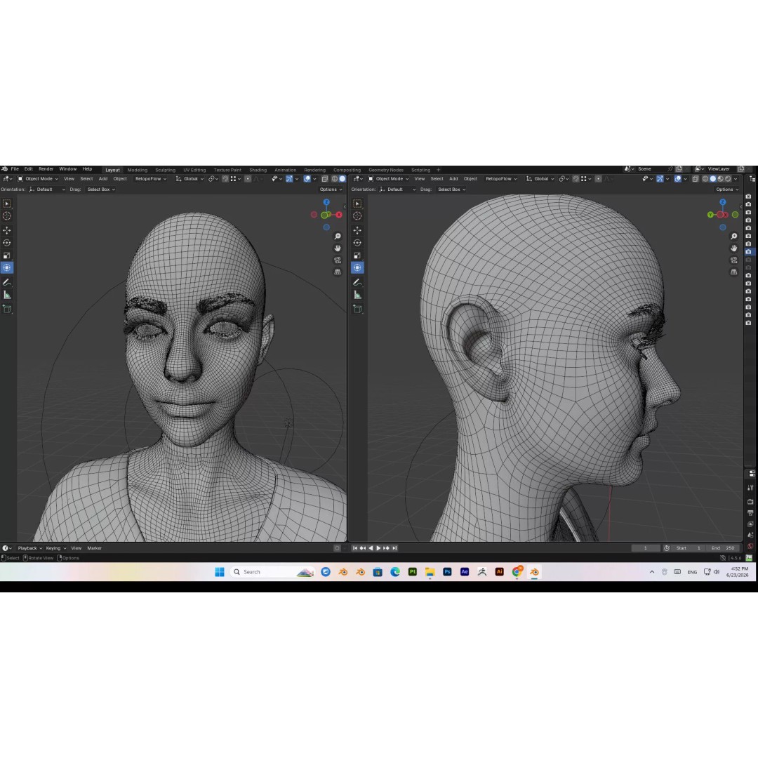 Female 3D Model – Attack on Titan Rigged Character, PBR 8K - View 62