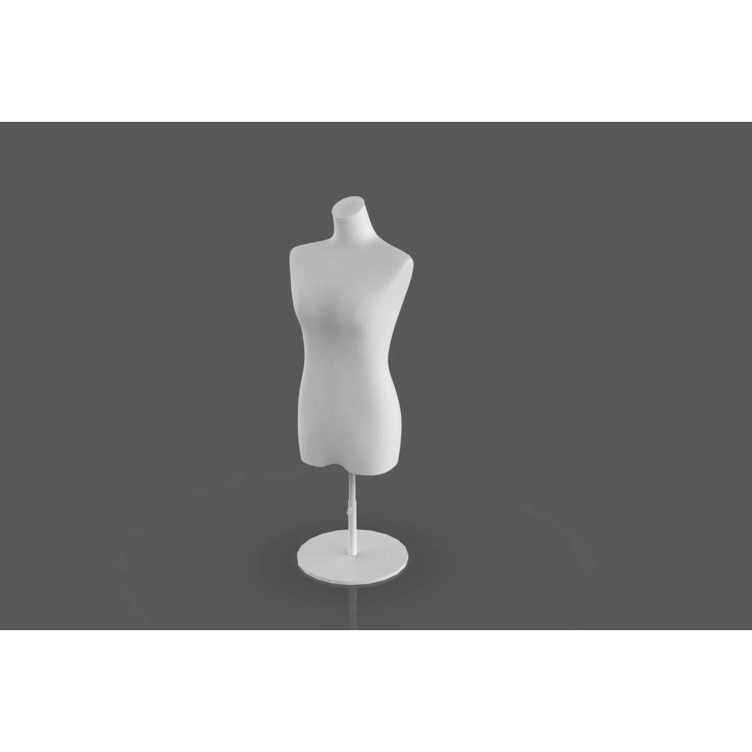 High Poly Mannequin 3D Model – Stylized Display Asset, FBX, OBJ - View 4