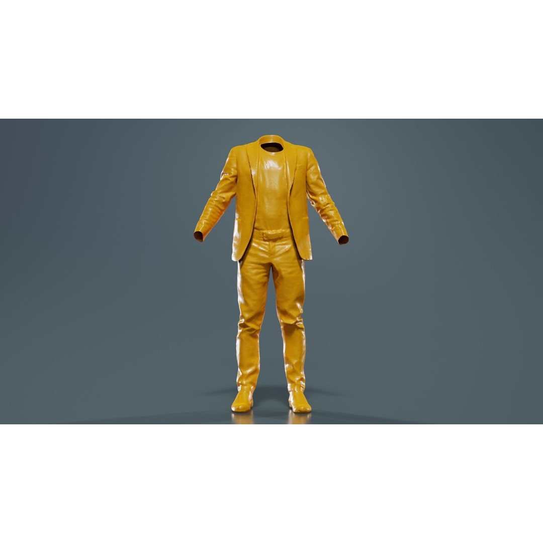 Casual Outfit 3D Model – Low Poly Character Clothing, FBX - View 14
