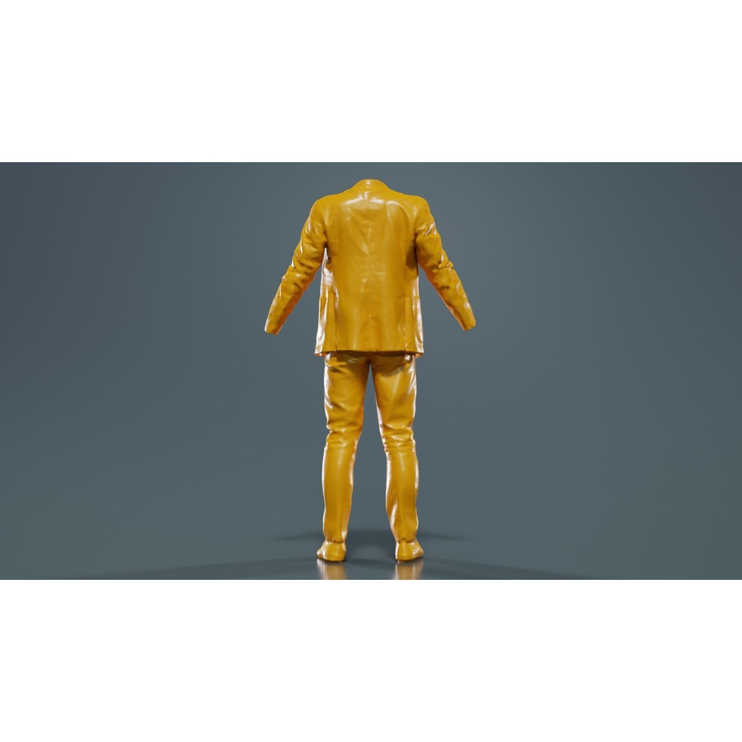 Casual Outfit 3D Model – Low Poly Character Clothing, FBX - View 15