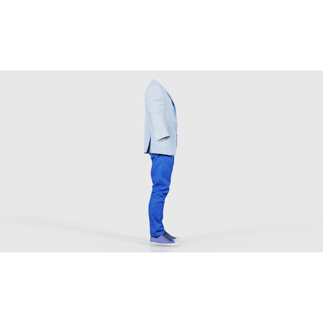 Casual Outfit 3D Model – Low Poly Character Clothing, FBX - View 20