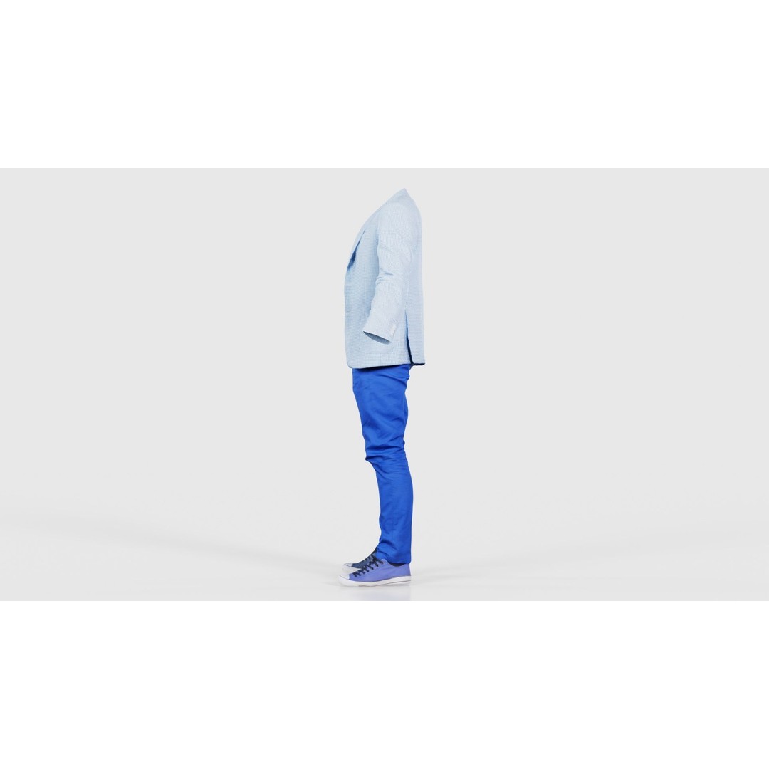 Casual Outfit 3D Model – Low Poly Character Clothing, FBX - View 26