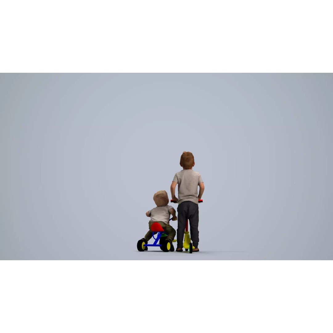 Young Caucasian Boy 3D Model – Casual Character for Animation, FBX - View 5