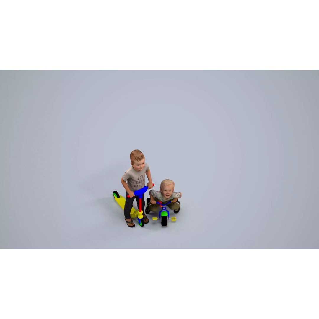 Young Caucasian Boy 3D Model – Casual Character for Animation, FBX - View 7