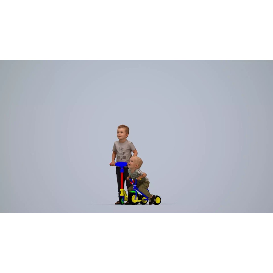 Young Caucasian Boy 3D Model – Casual Character for Animation, FBX - View 8