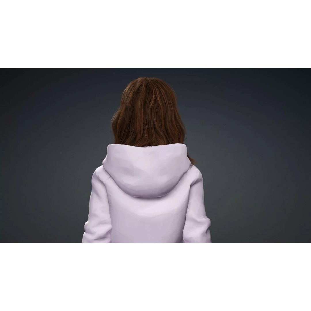 Realistic Woman Character 3D Model – Rigged Game-Ready FBX - View 7