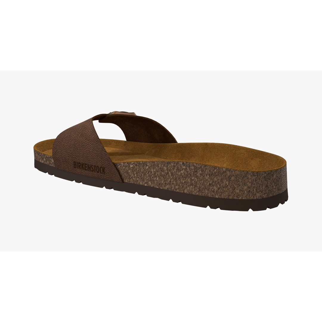 Birkenstock Madrid 3D Model – Brown Leather Sandals, FBX & V-Ray - View 12