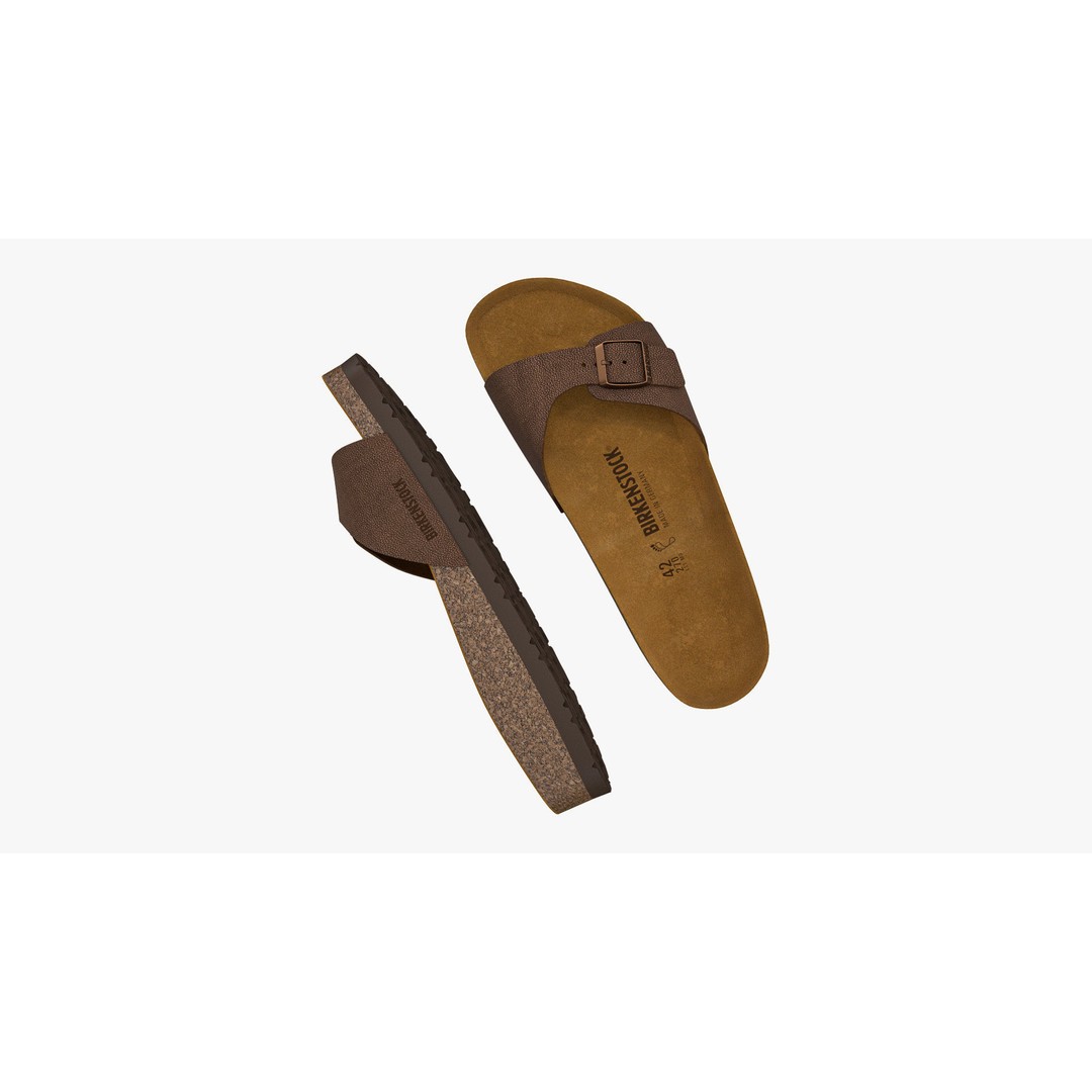 Birkenstock Madrid 3D Model – Brown Leather Sandals, FBX & V-Ray - View 4