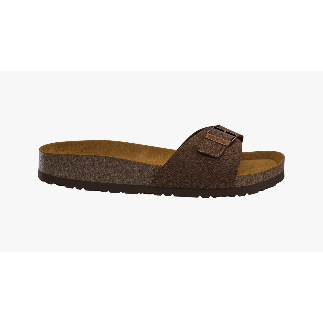 Birkenstock Madrid 3D Model – Brown Leather Sandals, FBX & V-Ray - View 8