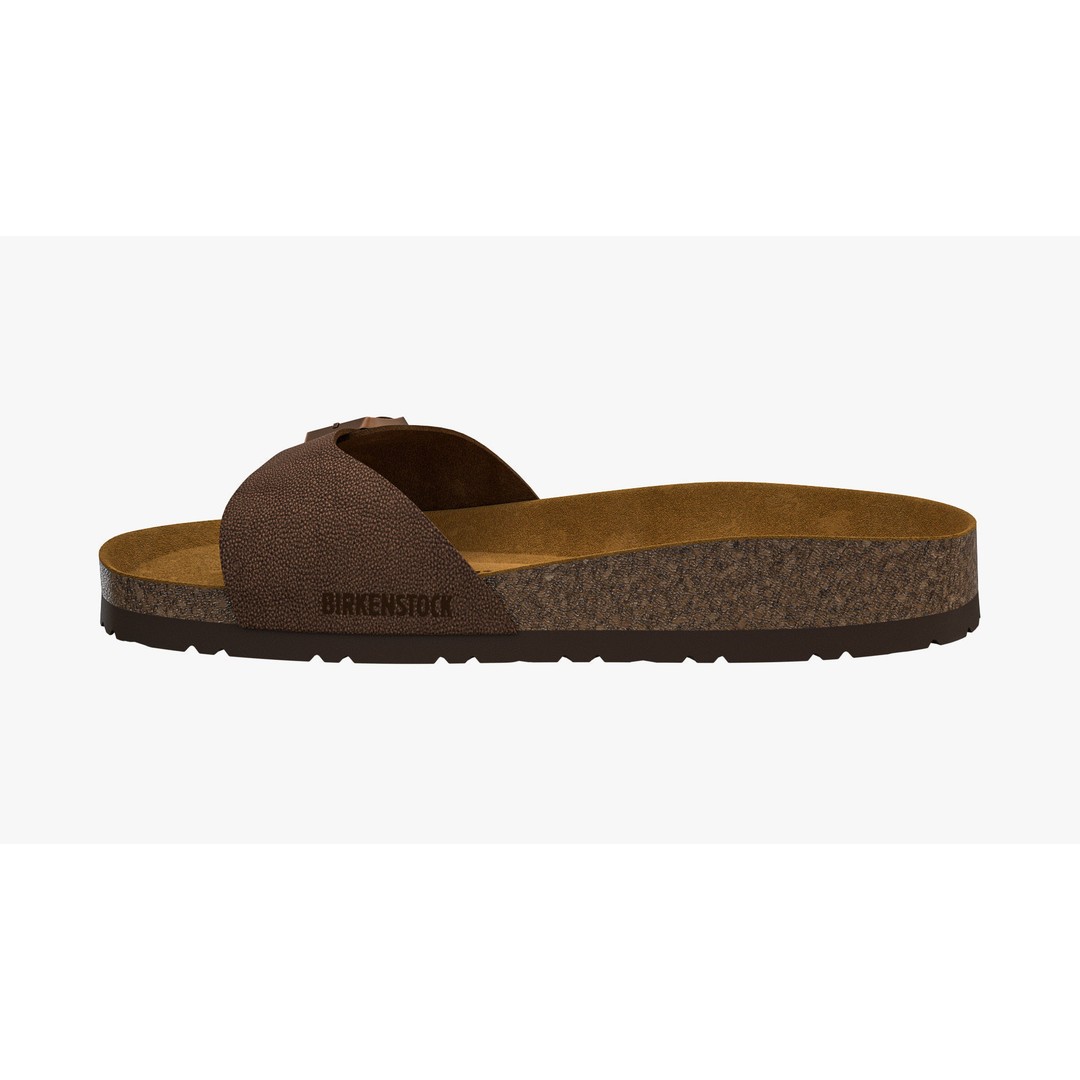 Birkenstock Madrid 3D Model – Brown Leather Sandals, FBX & V-Ray - View 9