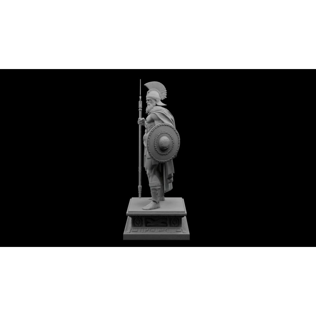 Ares Statue 3D Model – High Poly Greek Roman God, FBX, PBR - View 4