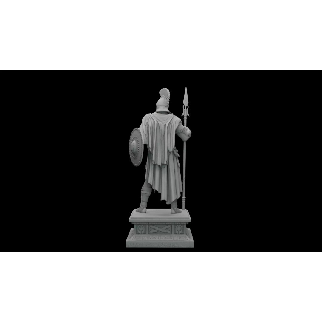 Ares Statue 3D Model – High Poly Greek Roman God, FBX, PBR - View 6