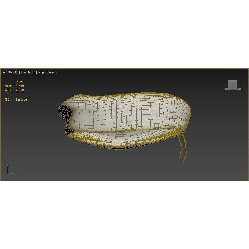 Human Hand 3D Model – Low Poly Character with Olive Green Beret - View 56