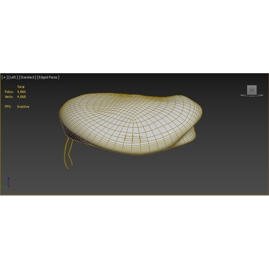 Human Hand 3D Model – Low Poly Character with Olive Green Beret - View 58