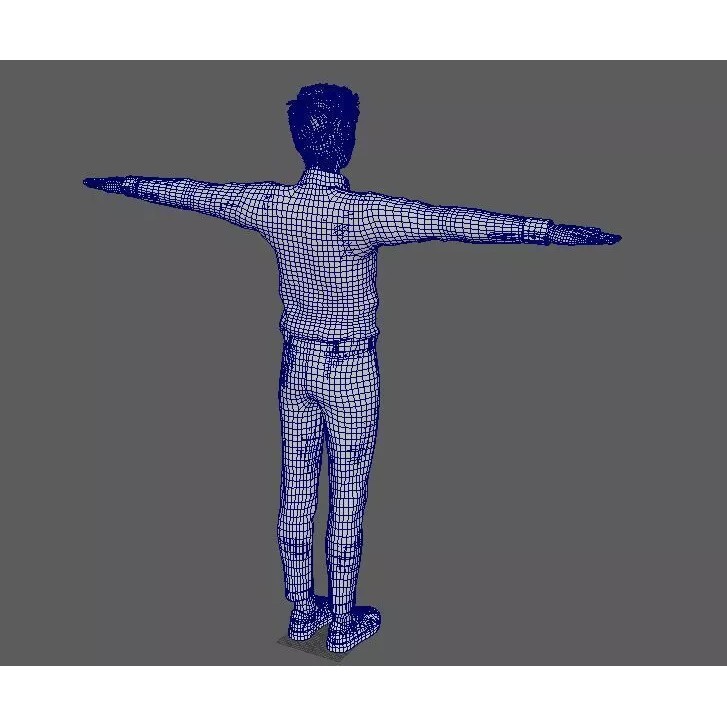 Hu Ge 3D Model – Low Poly Rigged Character for Animation, FBX