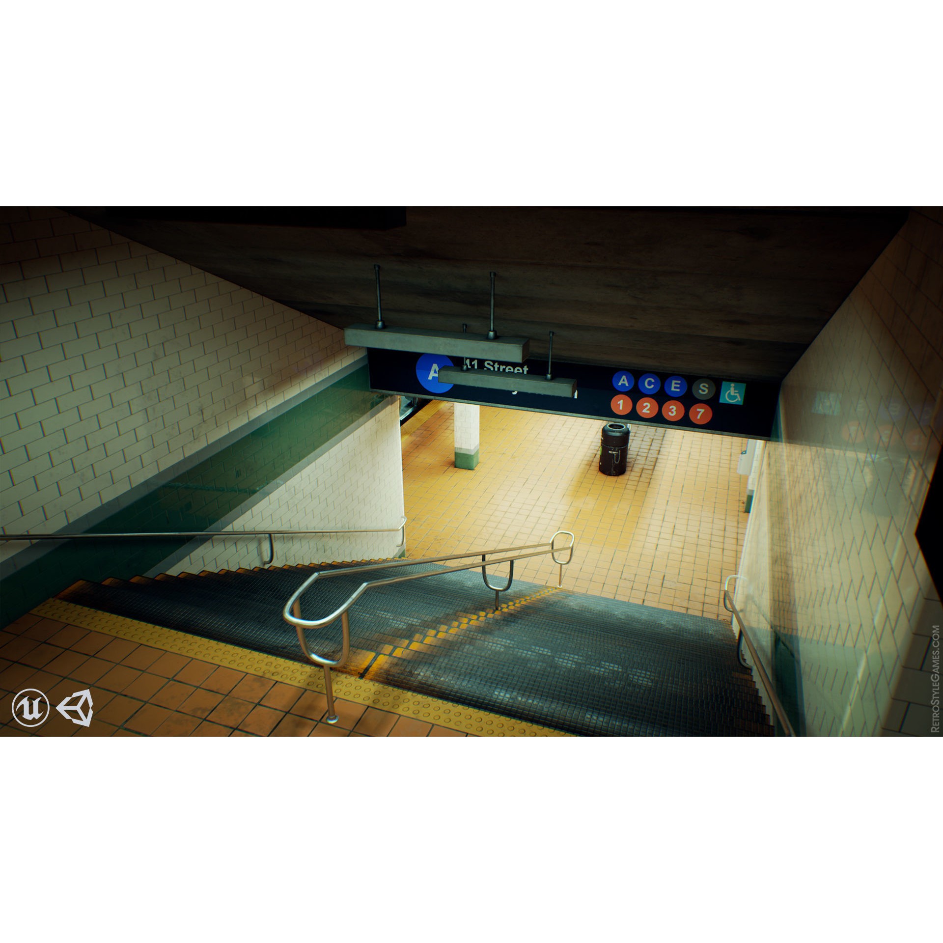 Subway Realm - Low-Poly Game-Ready 3D Model - View 11