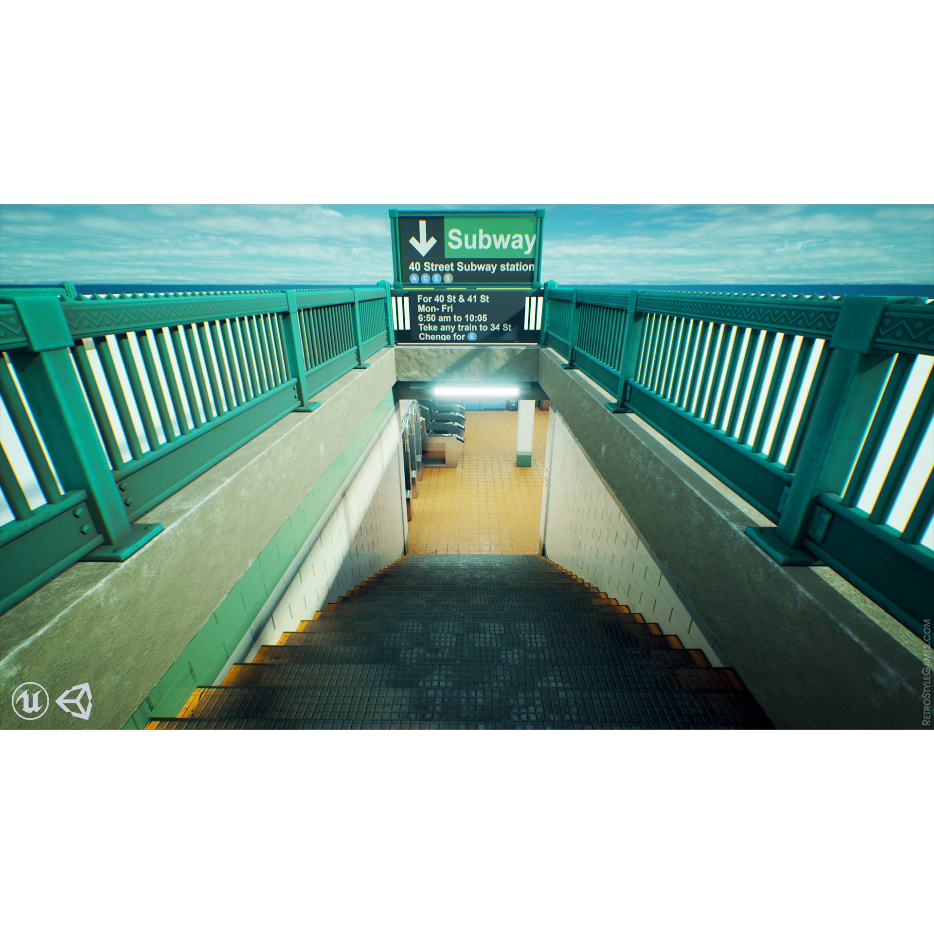 Subway Realm - Low-Poly Game-Ready 3D Model - View 16