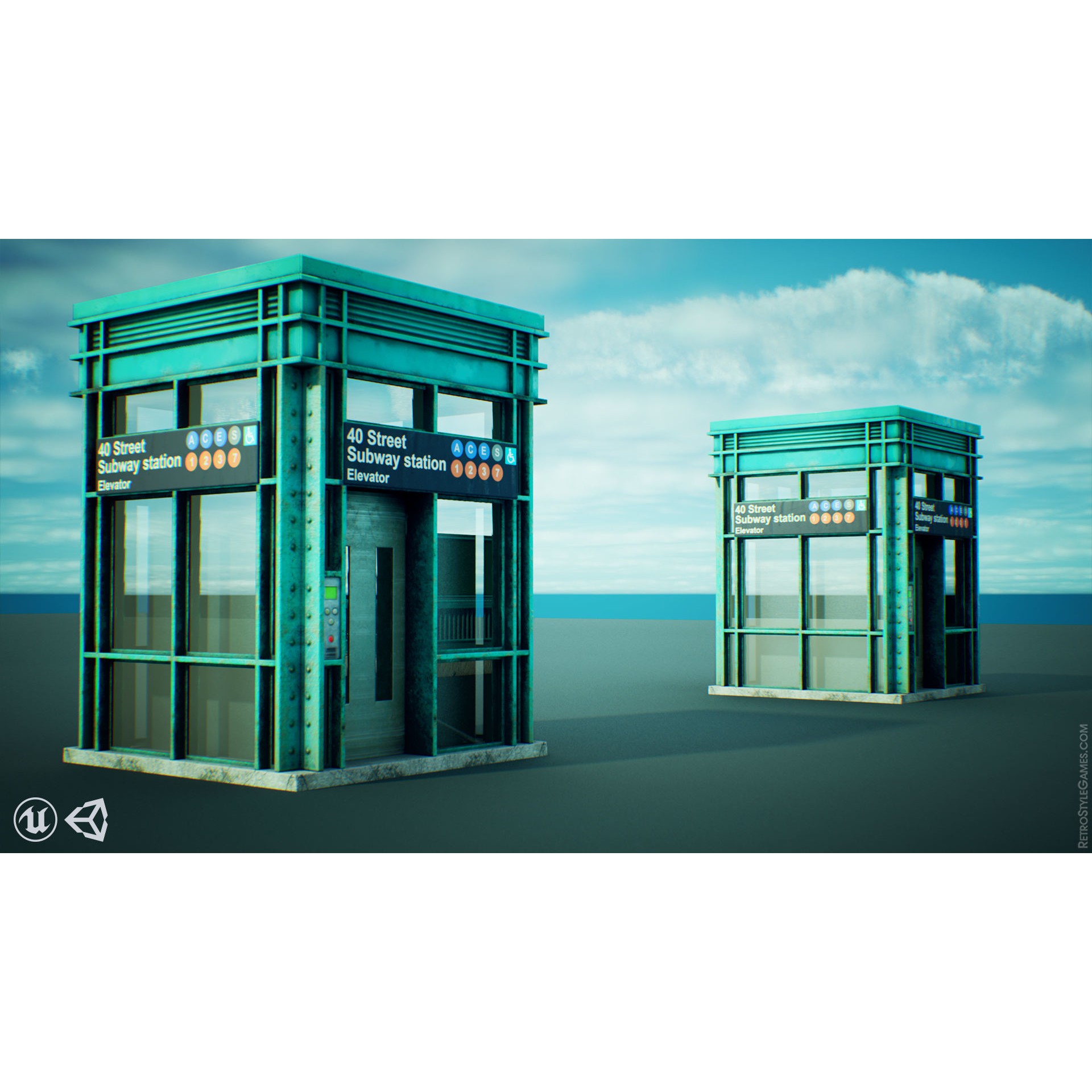 Subway Realm - Low-Poly Game-Ready 3D Model - View 19