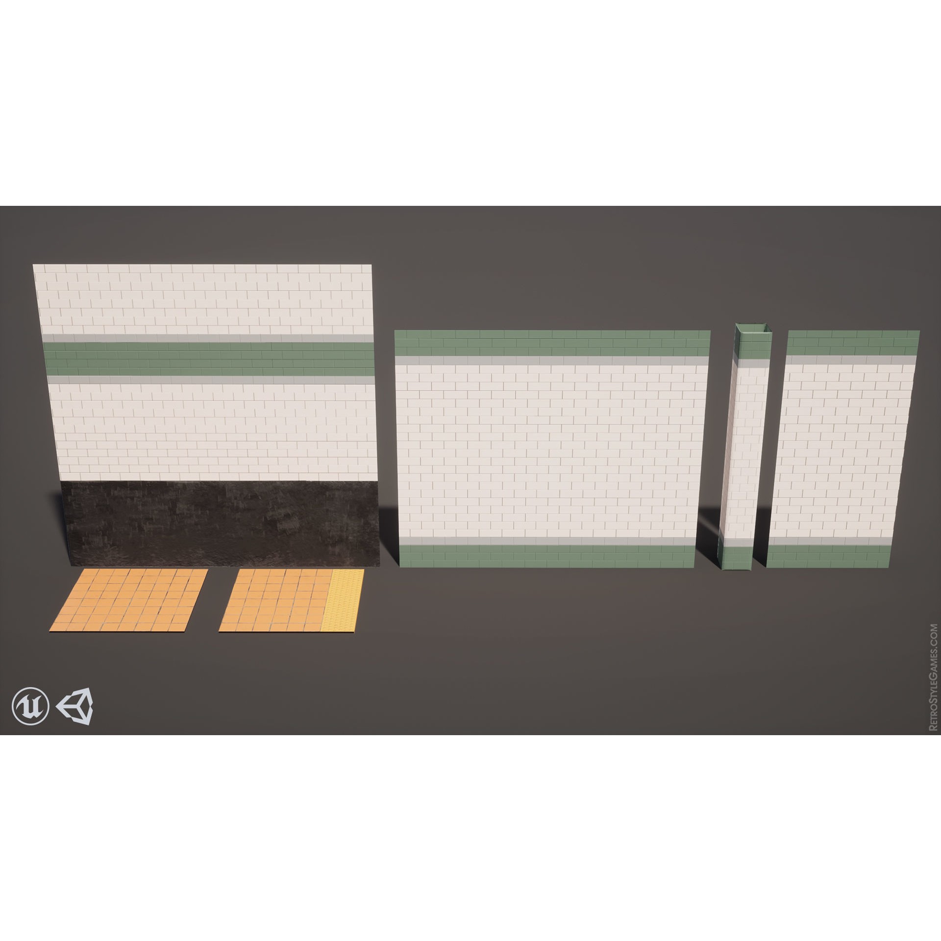 Subway Realm - Low-Poly Game-Ready 3D Model - View 23