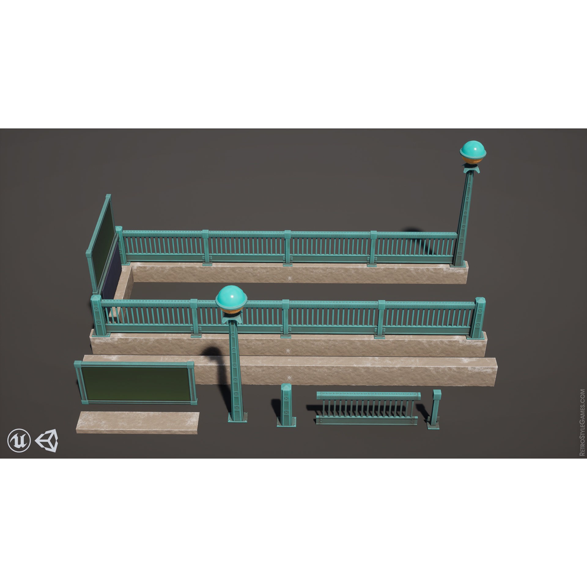 Subway Realm - Low-Poly Game-Ready 3D Model - View 25