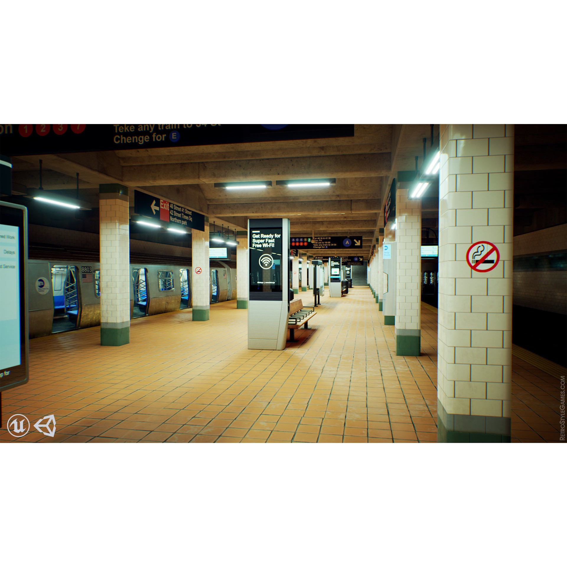 Subway Realm - Low-Poly Game-Ready 3D Model - View 3