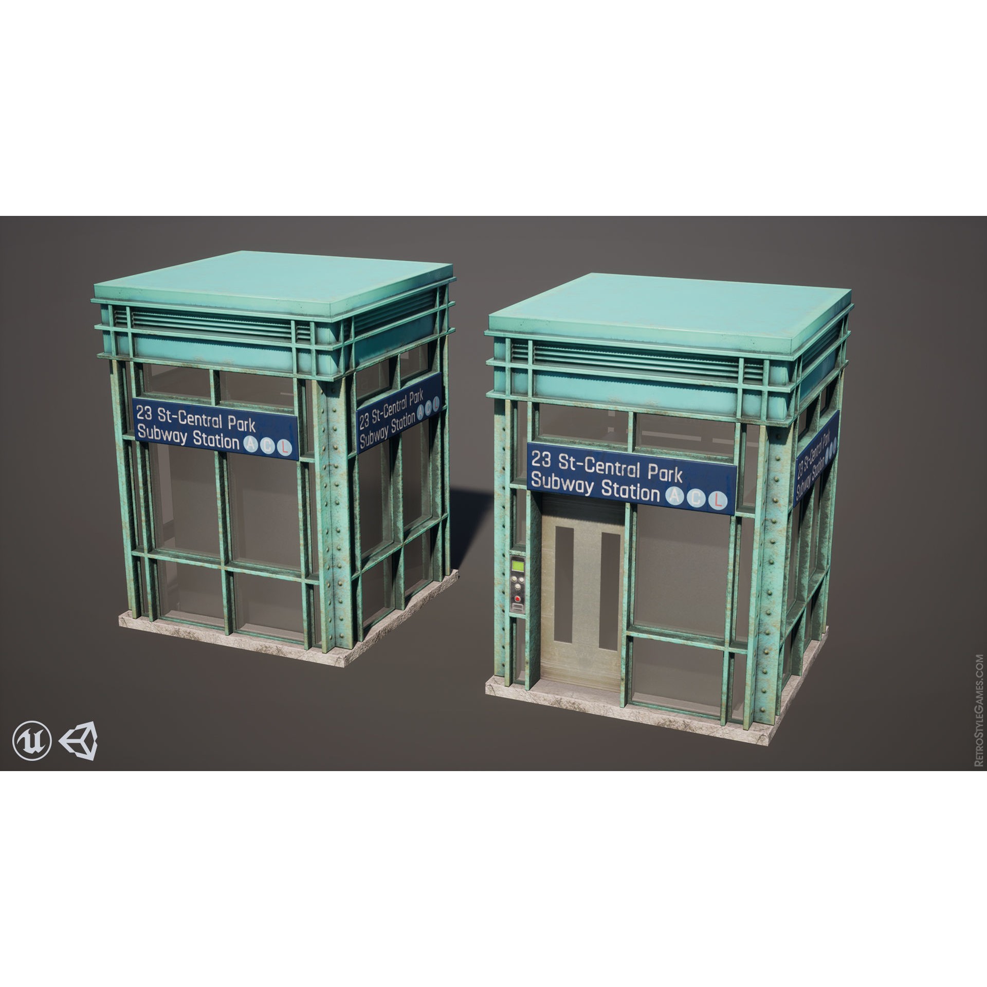 Subway Realm - Low-Poly Game-Ready 3D Model - View 32