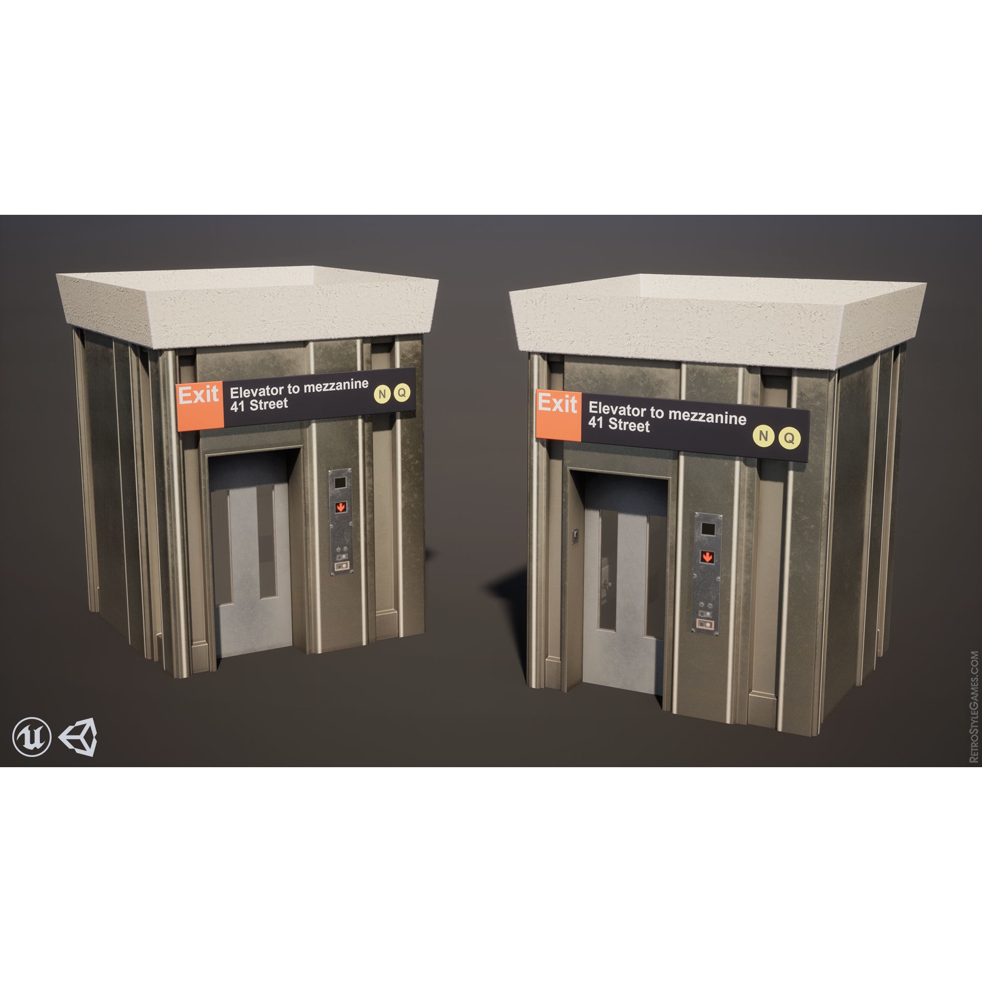 Subway Realm - Low-Poly Game-Ready 3D Model - View 34