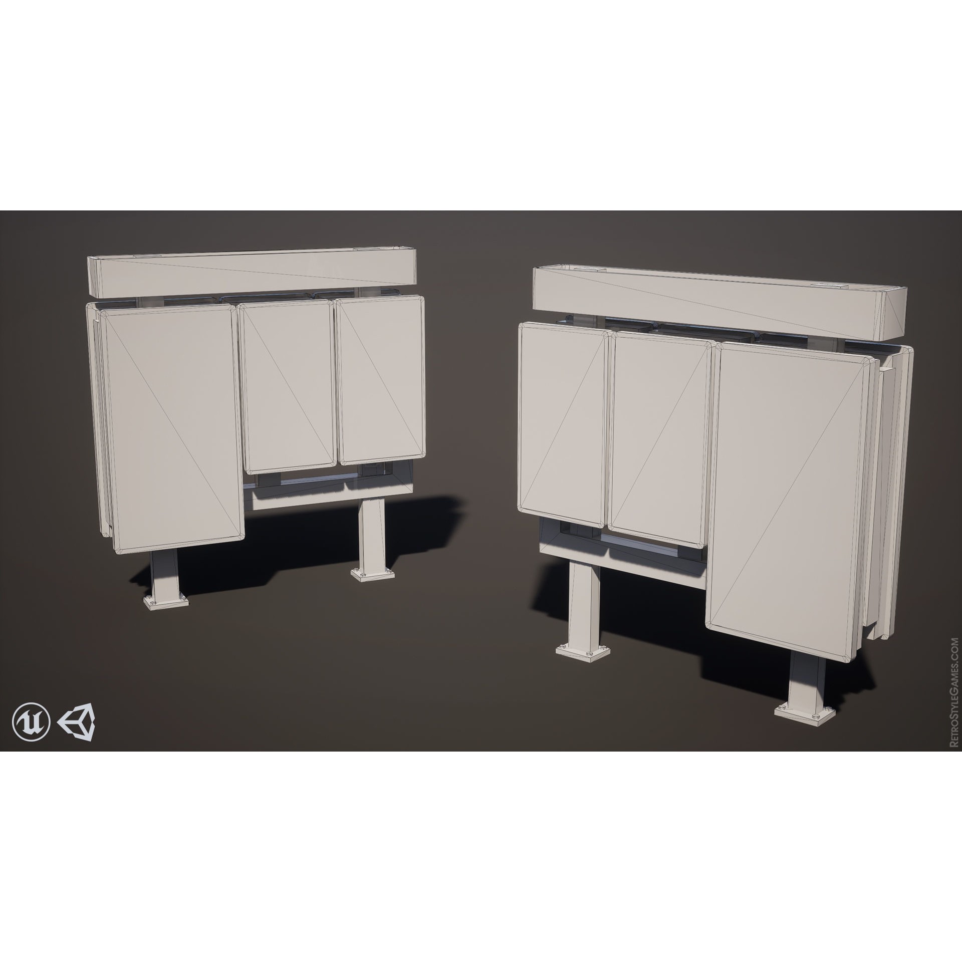 Subway Realm - Low-Poly Game-Ready 3D Model - View 43