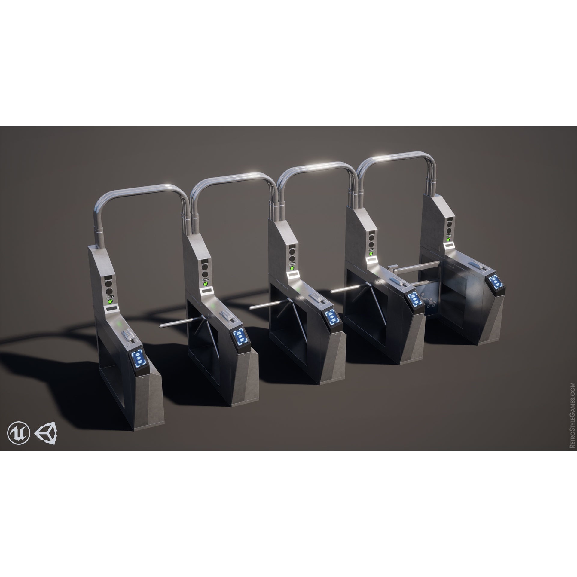 Subway Realm - Low-Poly Game-Ready 3D Model - View 46