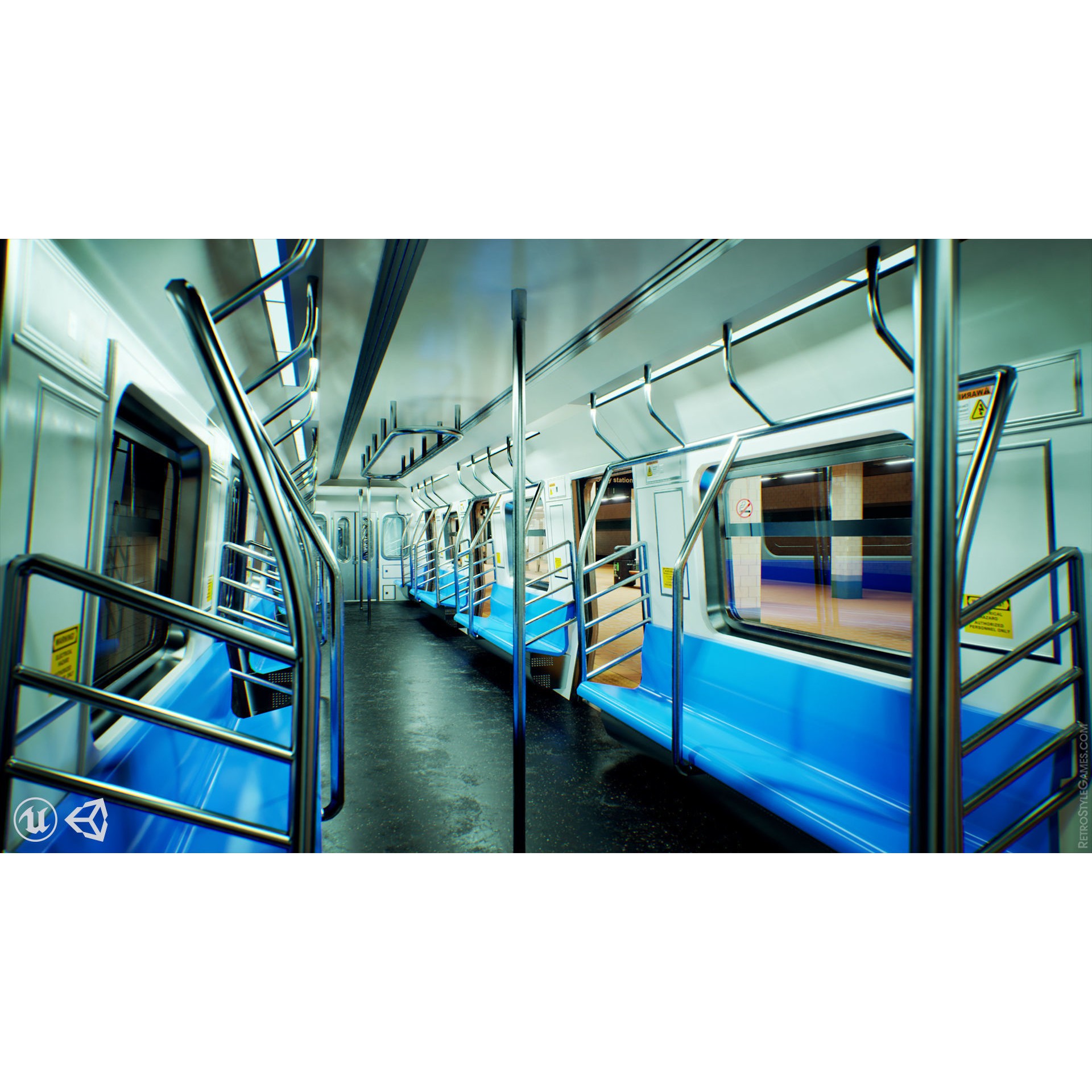 Subway Realm - Low-Poly Game-Ready 3D Model - View 6