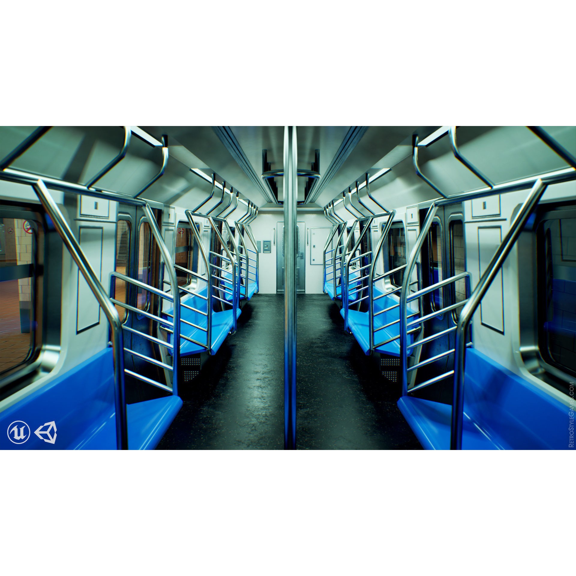 Subway Realm - Low-Poly Game-Ready 3D Model - View 7