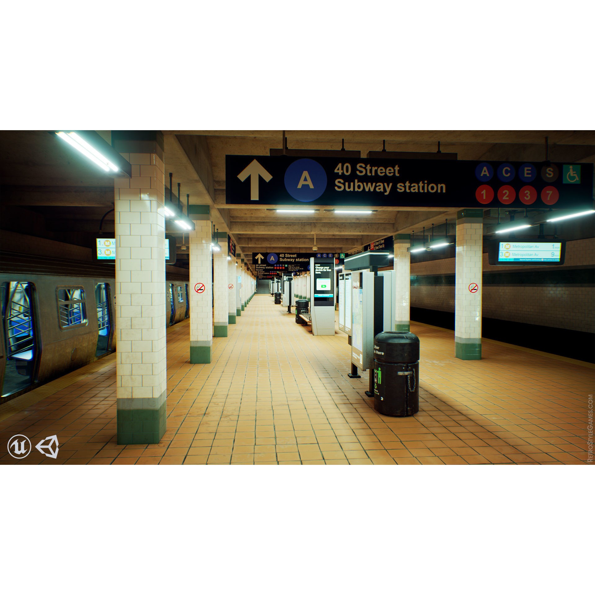 Subway Realm - Low-Poly Game-Ready 3D Model - View 8