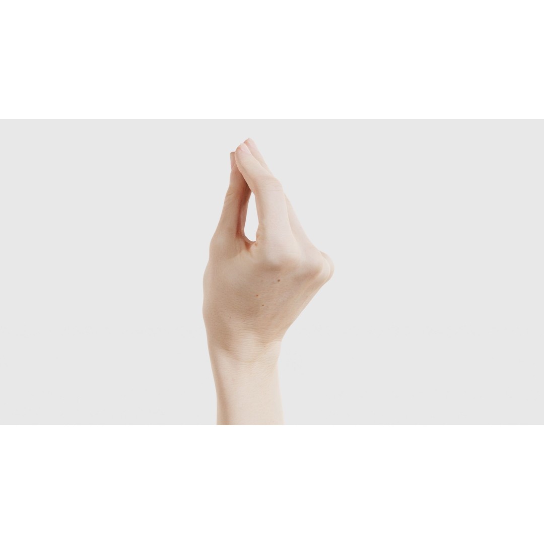 Single Hand 3D Model – Low Poly Character Asset, FBX, PBR