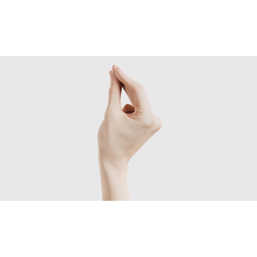 Single Hand 3D Model – Low Poly Character Asset, FBX, PBR - View 17