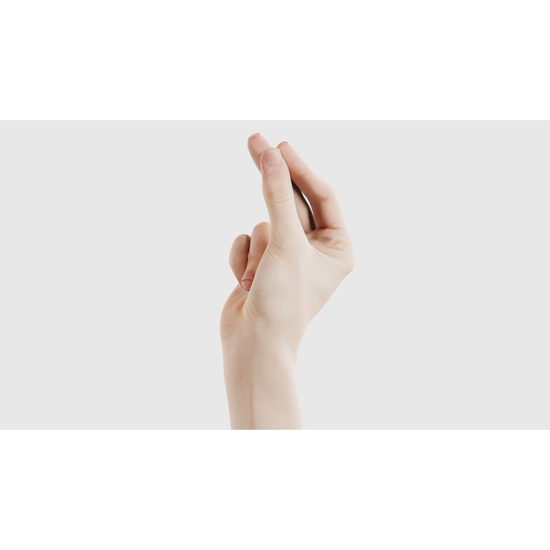 Single Hand 3D Model – Low Poly Character Asset, FBX, PBR - View 19