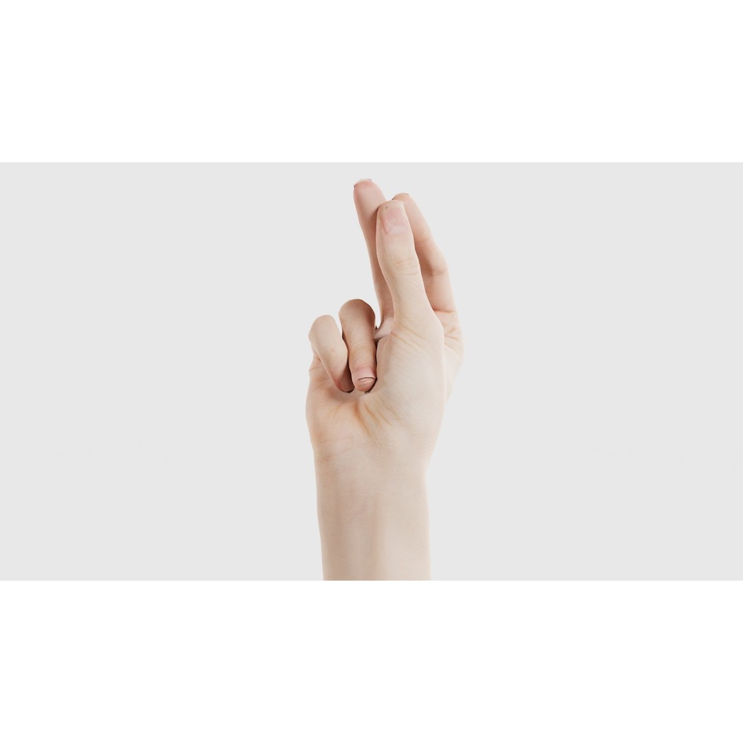 Single Hand 3D Model – Low Poly Character Asset, FBX, PBR - View 20