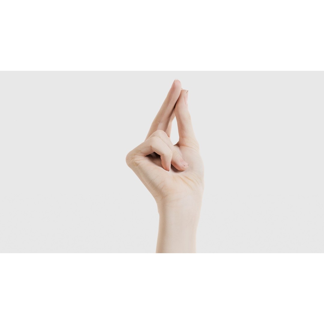 Single Hand 3D Model – Low Poly Character Asset, FBX, PBR - View 22