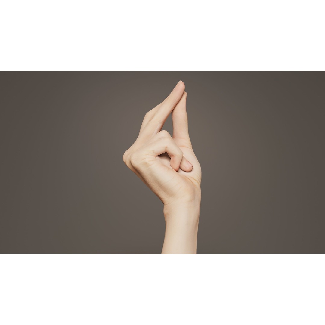 Single Hand 3D Model – Low Poly Character Asset, FBX, PBR - View 8