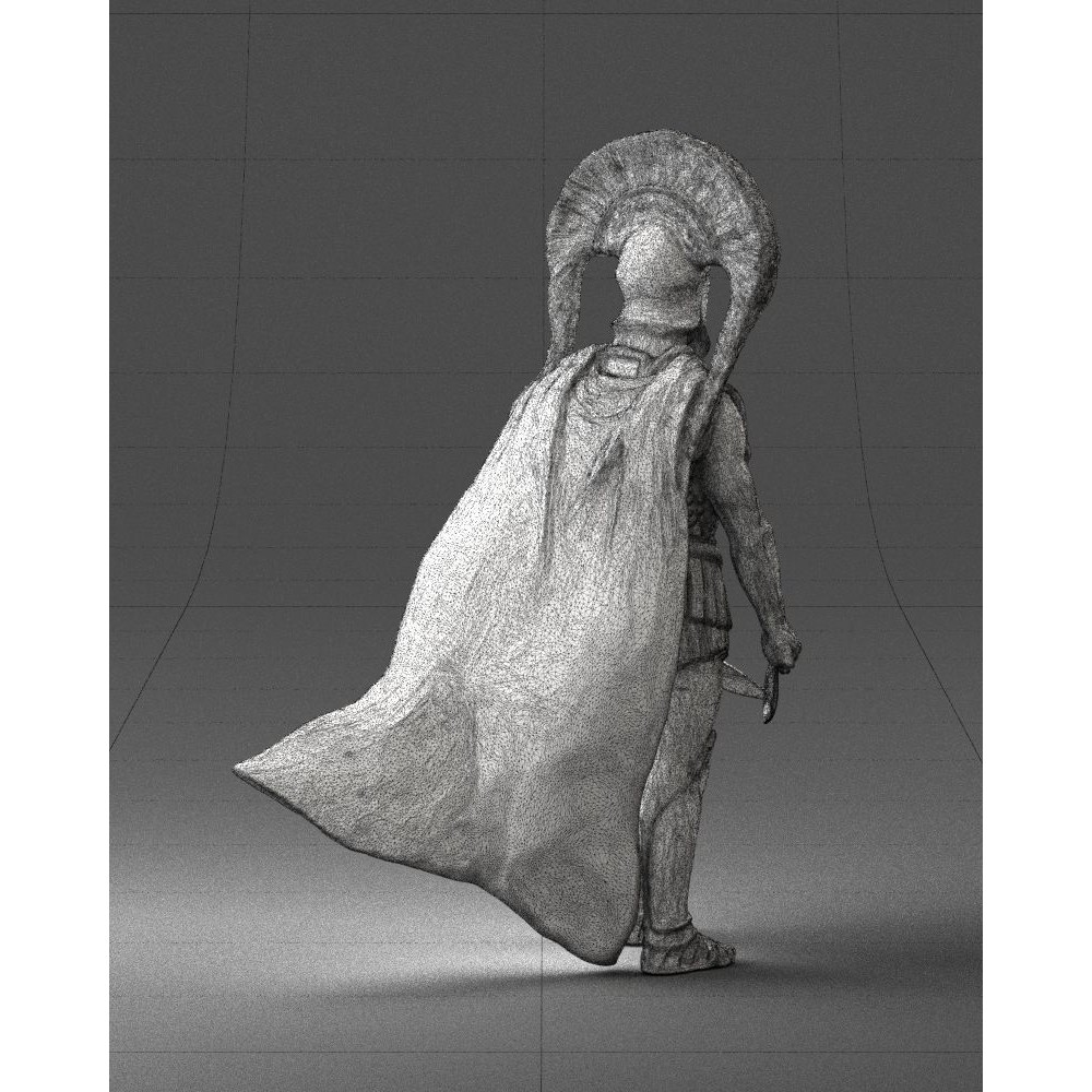 Ancient Mythological Warrior 3D Model – Realistic Character with Dual Blades, FBX - View 13