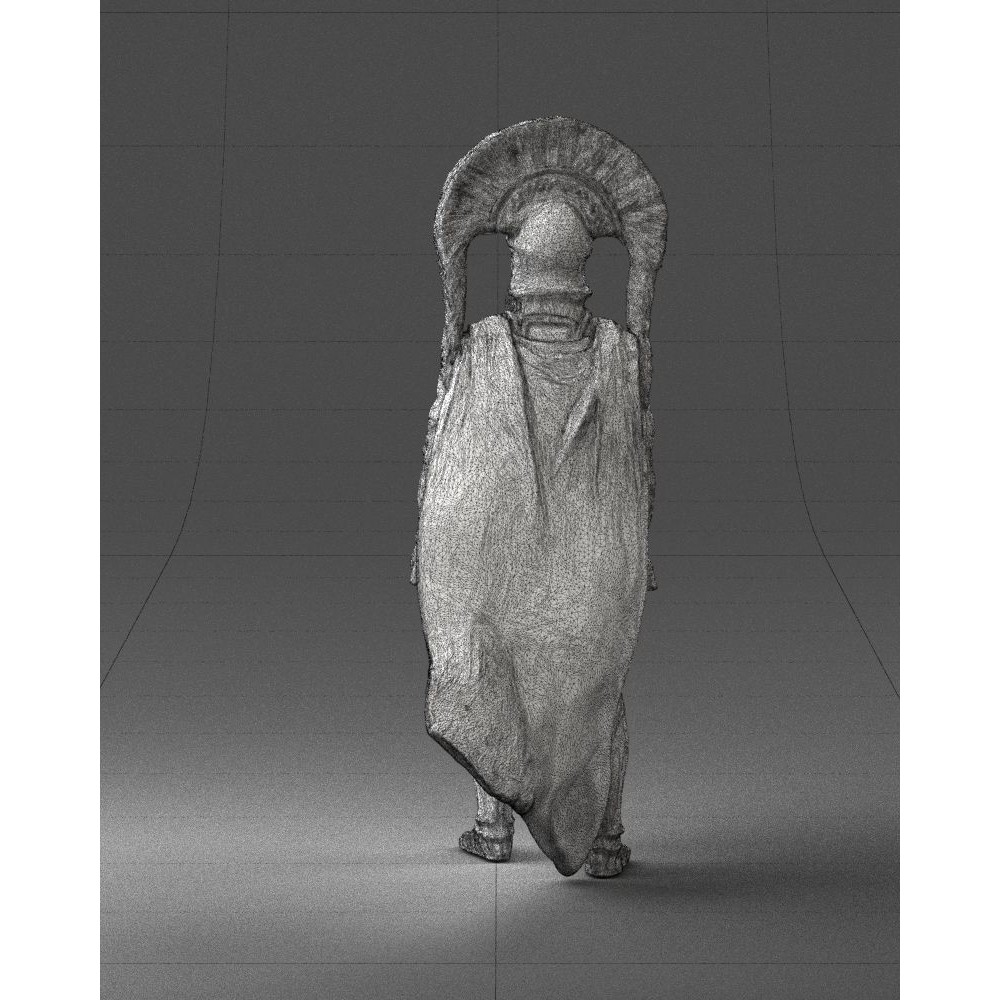 Ancient Mythological Warrior 3D Model – Realistic Character with Dual Blades, FBX - View 15
