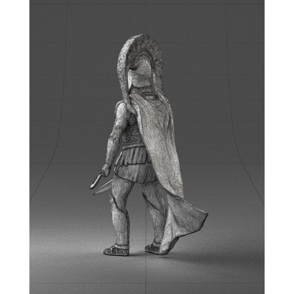 Ancient Mythological Warrior 3D Model – Realistic Character with Dual Blades, FBX - View 17