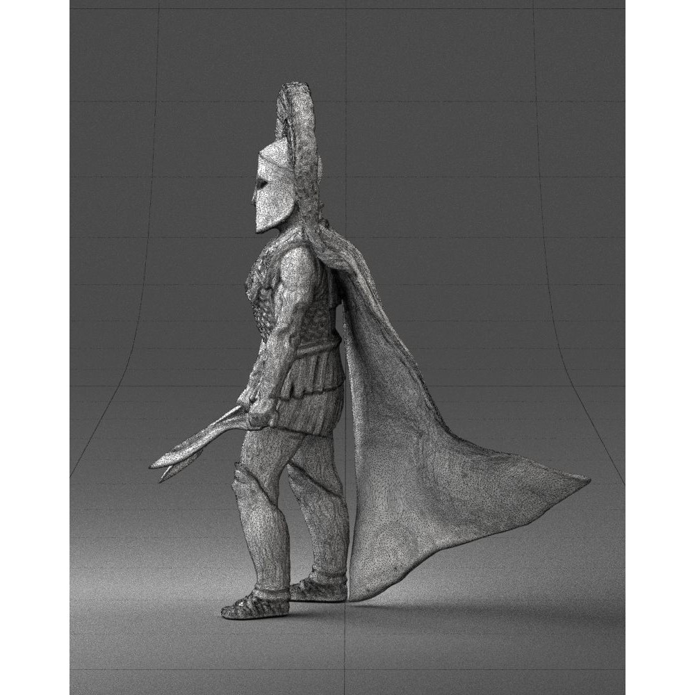 Ancient Mythological Warrior 3D Model – Realistic Character with Dual Blades, FBX - View 19