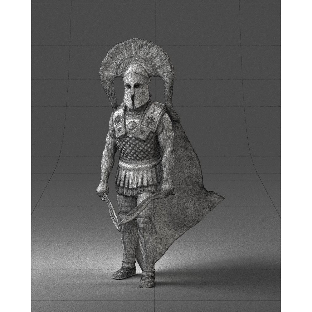 Ancient Mythological Warrior 3D Model – Realistic Character with Dual Blades, FBX - View 23
