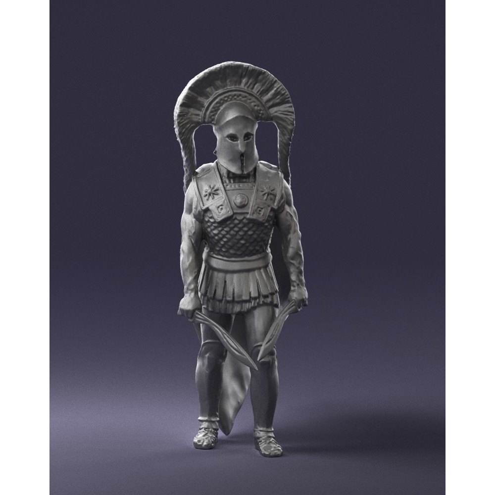 Ancient Mythological Warrior 3D Model – Realistic Character with Dual Blades, FBX - View 26
